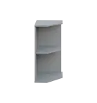 LZ 2 - 3 kancelářská skříň, rohová, pravá, 750x360x450, šedá